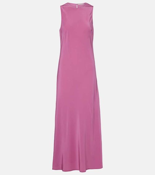 Valencia silk crêpe maxi dress