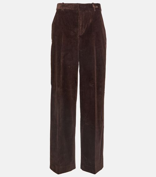 Corduroy straight pants