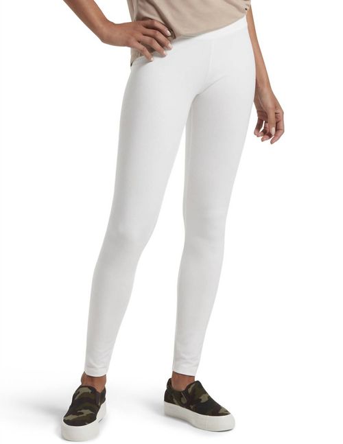 Ultra Leggings With Wide Waistband In White