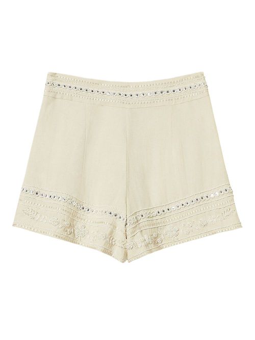 TWINSET embroidered-detail shorts - Neutrals