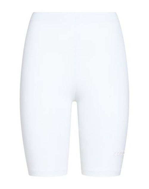 Woman Shorts & Bermuda Shorts White Size XL Cotton, Elastane