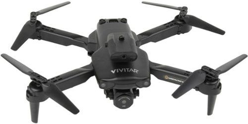 Air View Foldable Drone with Remote - Black