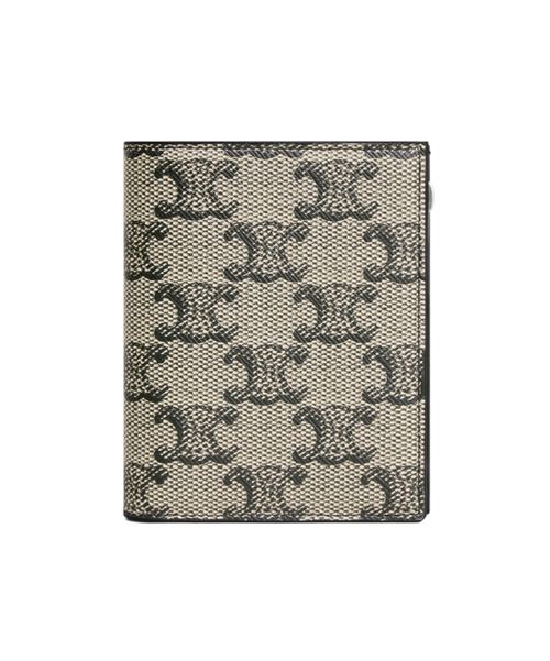 Compact Wallet in TRIOMPHE CANVAS AND CALFSKIN
