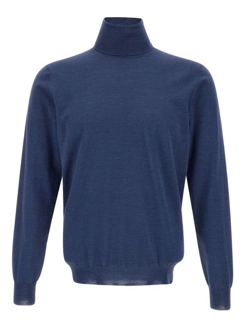 High-neck sweater - Blue