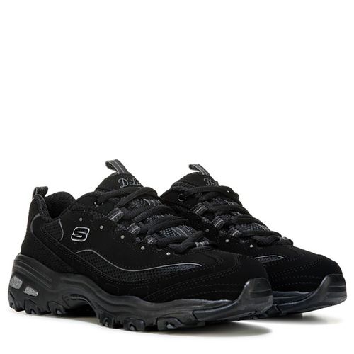 Women's D'lites Sneakers (Black/Black)