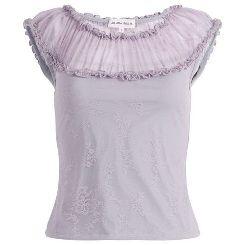 Women's Ruffled Halo Top Wisteria