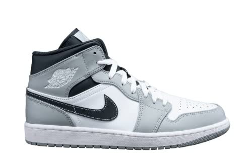 Jordan Mens Air 1 Mid Gym Red Black Toe - White/Gym Red-Black
