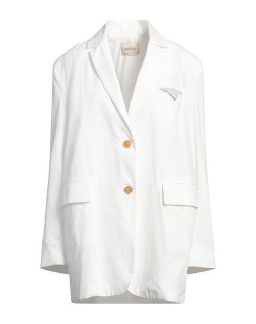 Woman Blazer White Size 4 Cotton