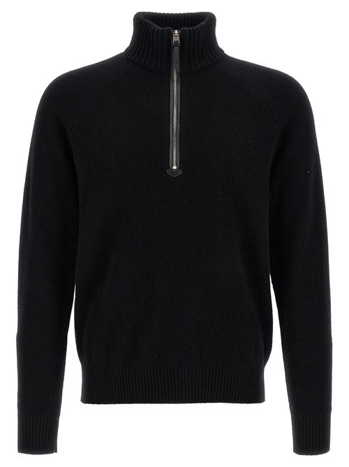 Half Zip Sweater Sweaters And Cardigans Black