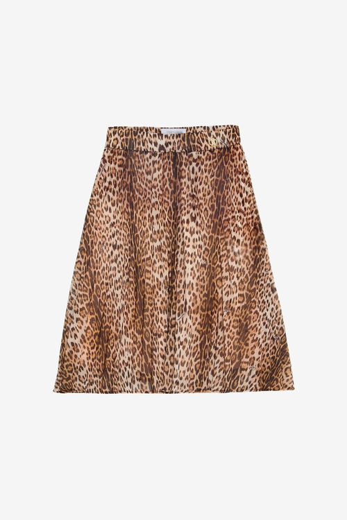 Skirt With Jaguar Skin Print