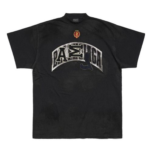 Skater T-shirt Oversized 'Black Faded'