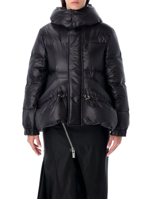 Removable-hood Quilted Down Jacket