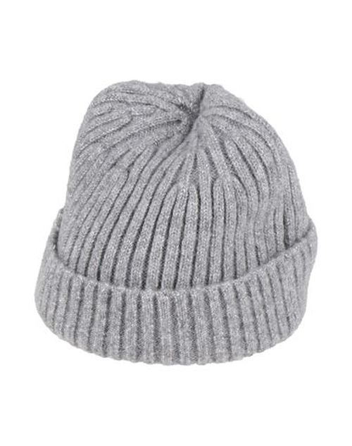 Woman Hat Grey Size ONESIZE Merino Wool, Metallic fiber, Polyamide