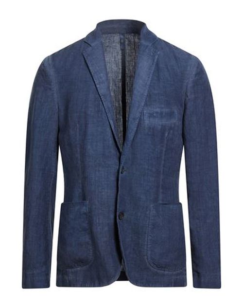 Man Blazer Navy Size 4XL Linen