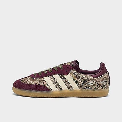 Women's Originals x Liberty London Samba OG Casual Shoes in Maroon/Warm Vanilla/Olive Strata