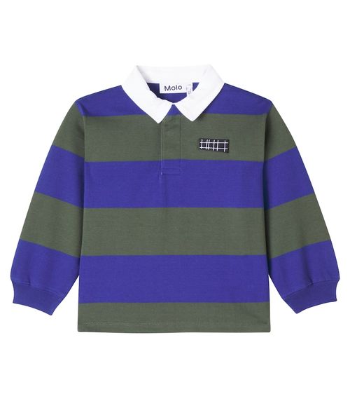 Relz striped cotton polo sweater