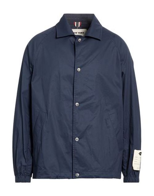 Man Jacket Midnight blue Size 40 Cotton