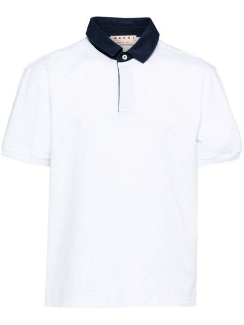 Short sleeves polo shirt - White