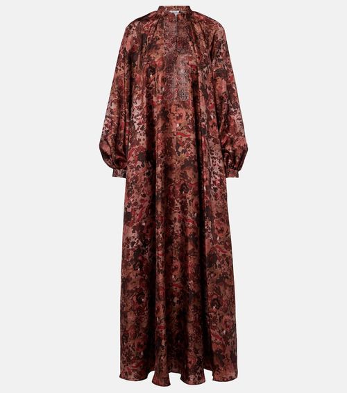 Alpe embellished silk maxi dress