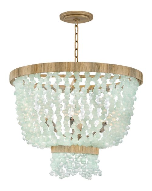 Burnished Gold LED Pendant from the Dune Collection
