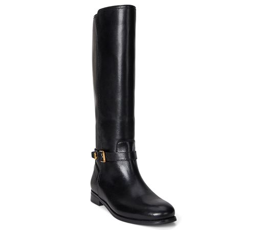 Women's Brooke Ii Burnished Leather Tall Boots - Black