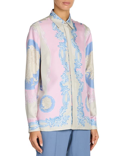 Medusa Silk Foulard Shirt
