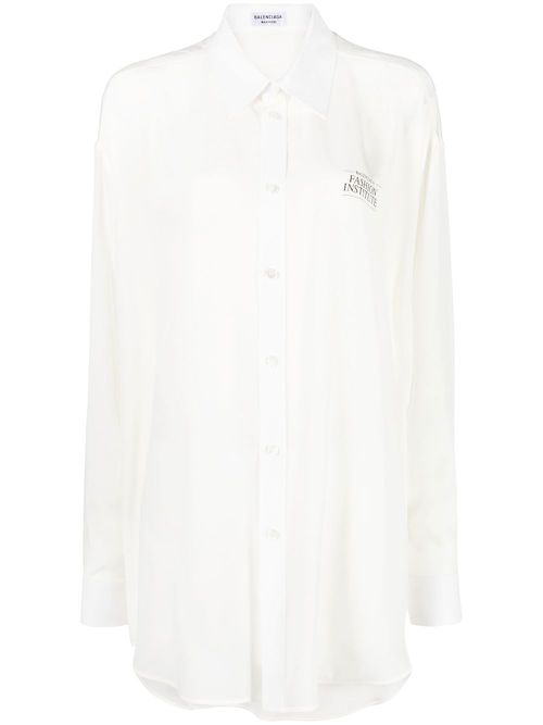 Fashion Institute oversized shirt - White