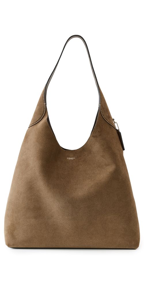 Coach Suede Brooklyn Shoulder Bag 39 B4/Cedar One Size