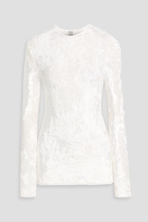 Chenille sweater - White - XXS