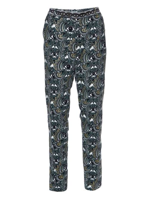Patterned trousers - Green