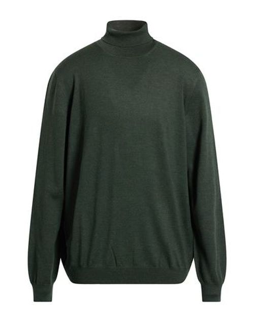 Man Turtleneck Dark green Size 46 Virgin Wool