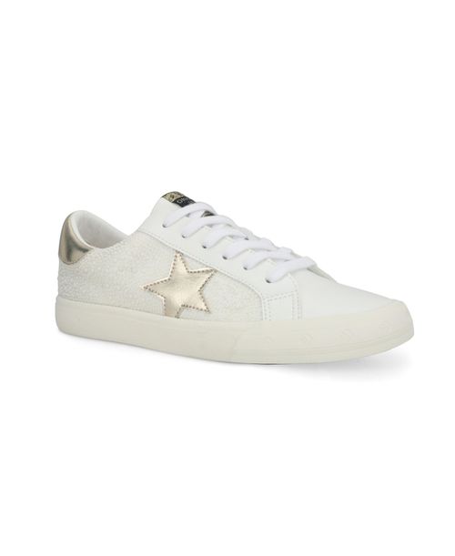 Grande - White Gold Pearls Pop Women's's Sneaker by White