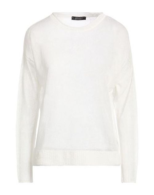 Woman Sweater White Size 4 Linen