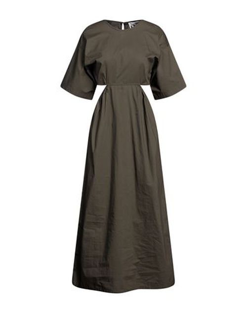 Woman Midi dress Military green Size XS Cotton