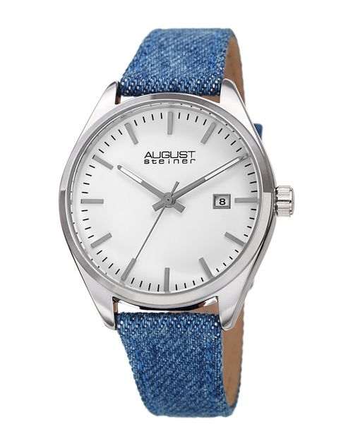 Women's Denim Over Leather Watch