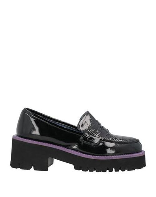 Woman Loafers Black Size 8 Leather