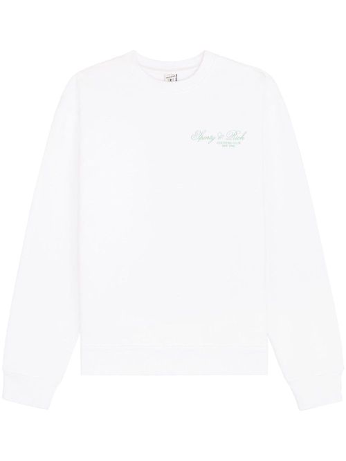 Villa logo-print sweatshirt - White