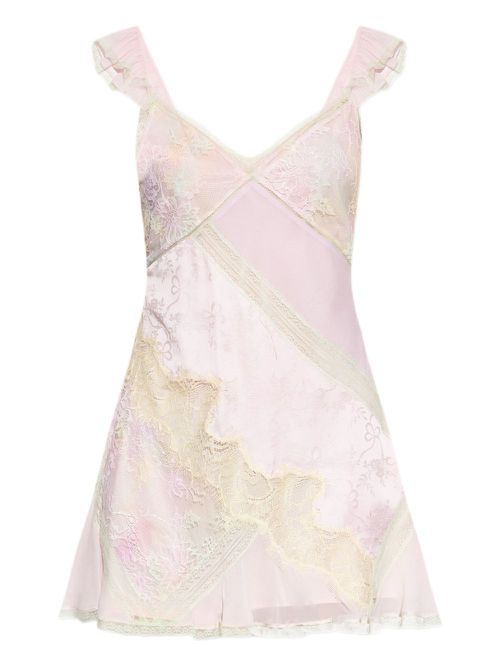 LoveShackFancy silk dress - Pink