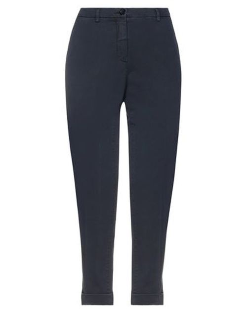Woman Pants Midnight blue Size 2 Cotton, Elastane