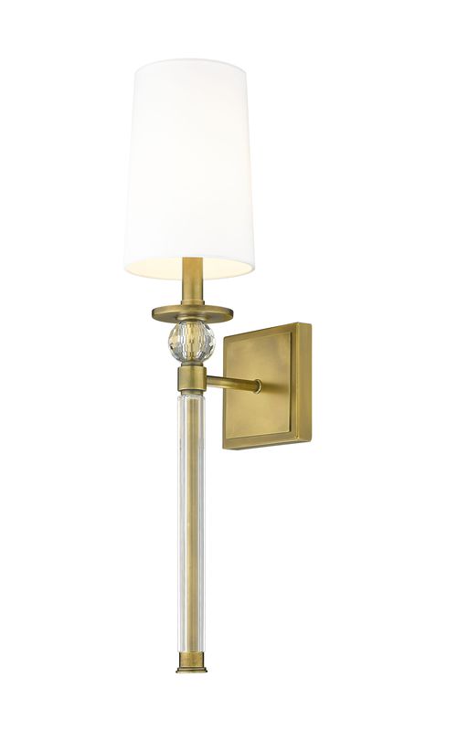 Mia 1-Light Wall Sconce In Rubbed Bra