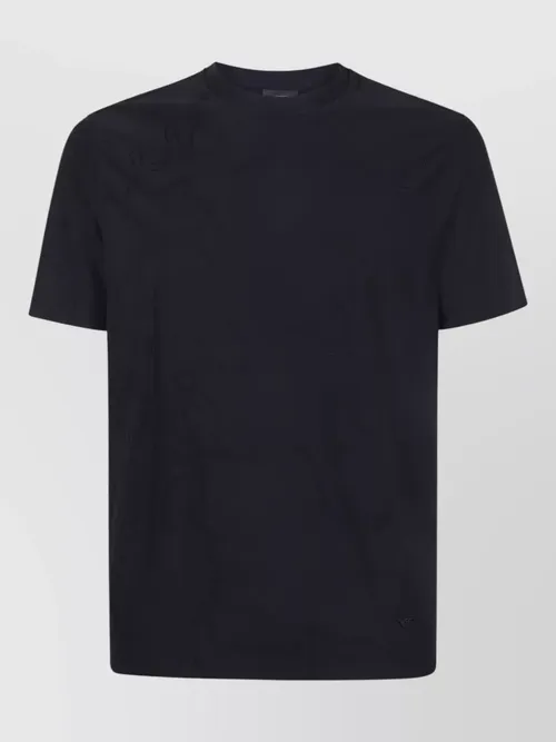 Emporio Armani - short sleeves crew neck embroidered t-shirt
