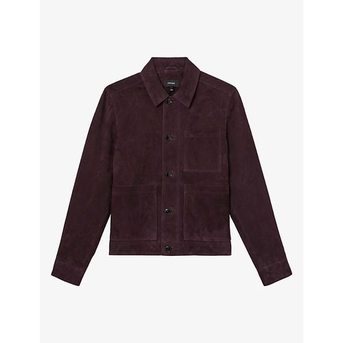 Mens Wilstead Patch-Pocket Suede Jacket