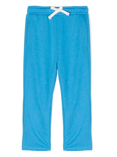 Jersey organic-cotton tracksuit bottoms - Blue