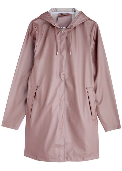 A-line W Hooded Rubberised Jacket - Lilac - M (UK12 / M)