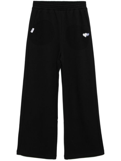 Logo-patch pants - Black