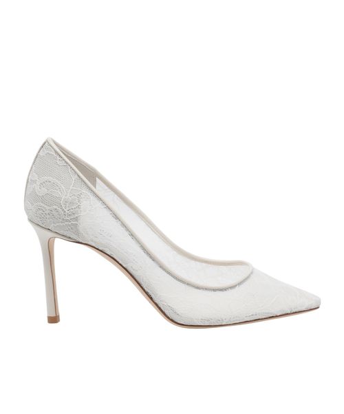Romy Lace Heeled Pumps