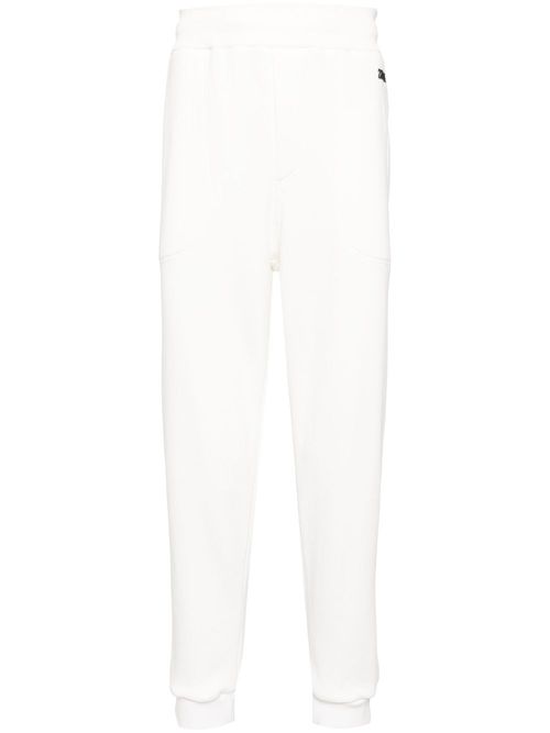 Logo-embroidered track pants - White