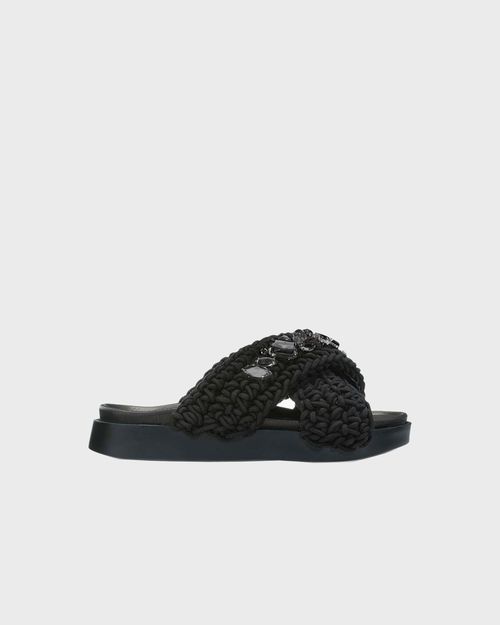 Inuikii Woven Stone Slipper Black EUR