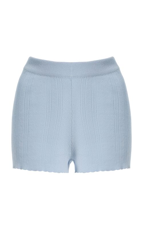 Mina Cotton Pointelle Shorts - Moda Operandi