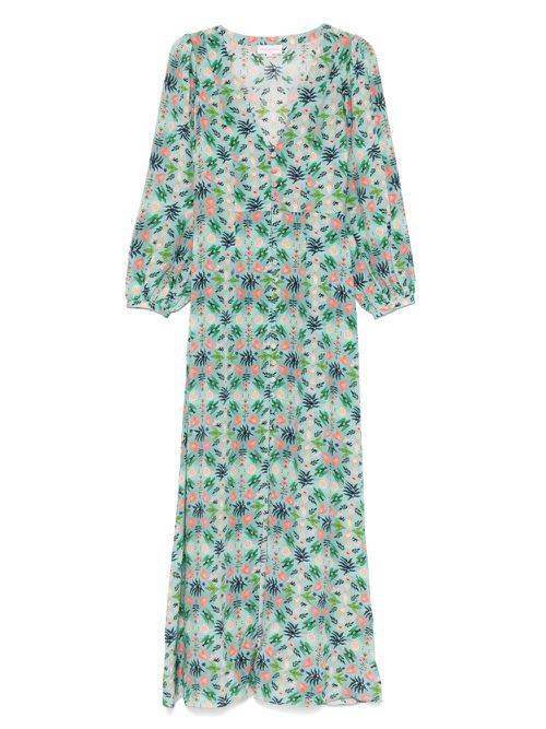 MUZUNGU SISTERS floral-print maxi dress - Blue